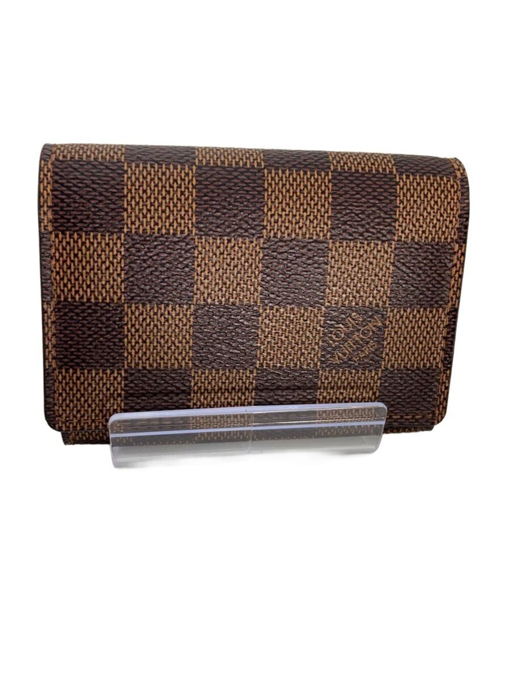 LOUIS VUITTON Envelope Wallet Carte de Visite Damier Ebene Brown